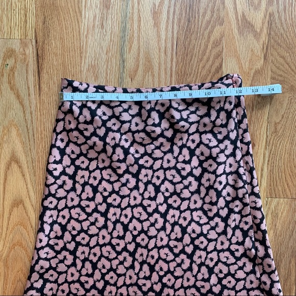 UO Cotton Candy LA Pink and Black Slip Skirt XS - Picture 5 of 5